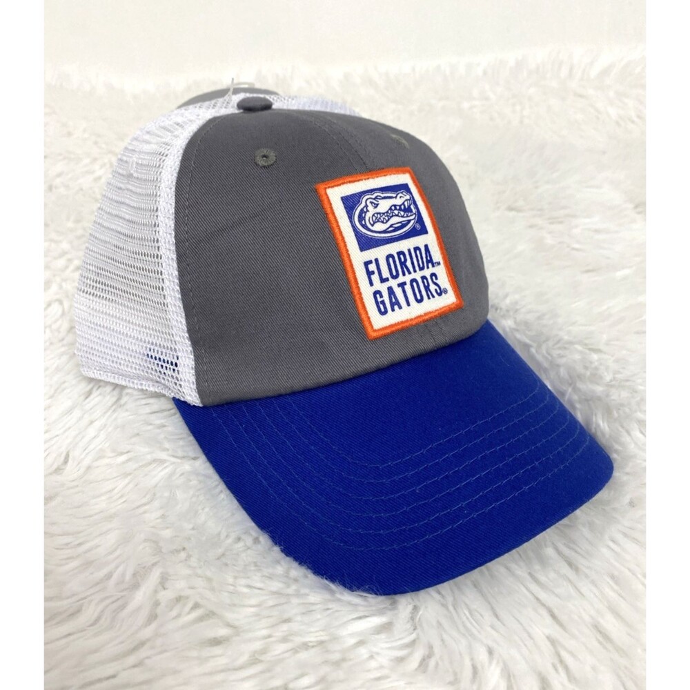 Captivating Hat Florida Gators Snapback Trucker Cap Blue White Mesh One Size